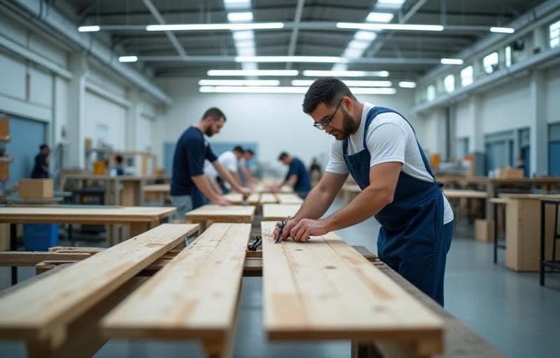 Manufacturing process at Aristo Decor & Furnishings